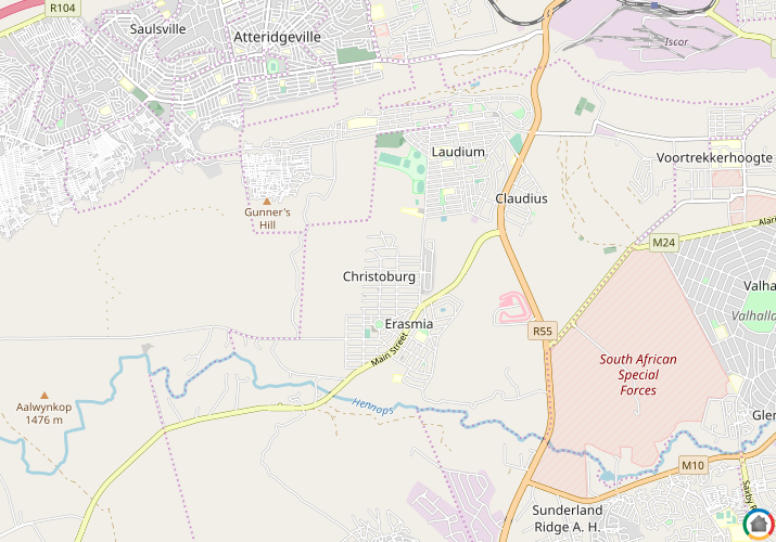 Map location of Christoburg